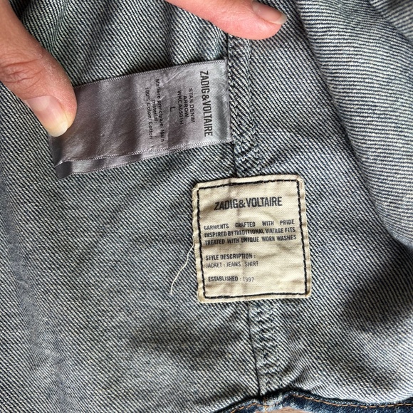 Zadig & Voltaire Stan Arrow Denim Shirt - Picture 6 of 10